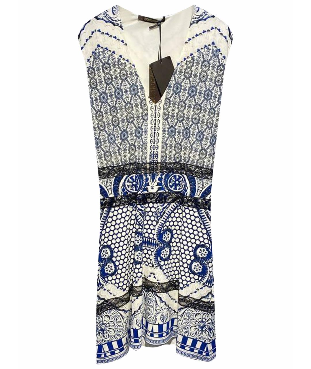 ROBERTO CAVALLI Белое вискозное платье, фото 1