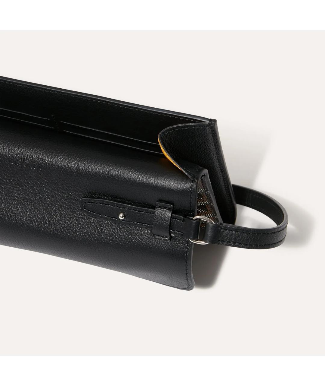 GOYARD Черная кожаная сумка через плечо, фото 4