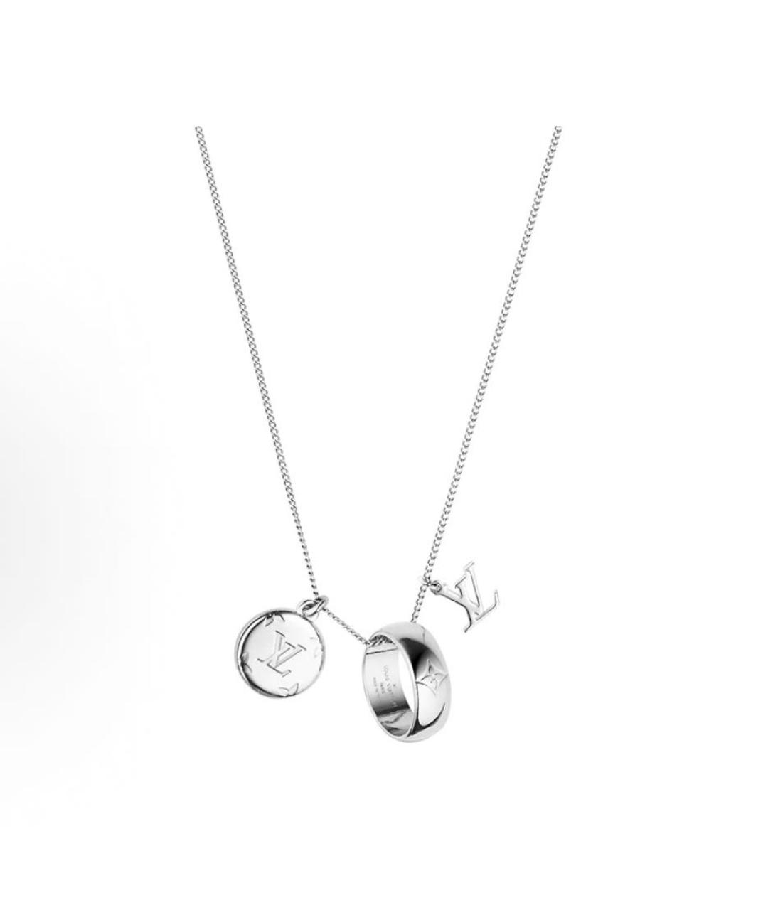 LOUIS VUITTON Серебряная металлическая подвеска, фото 3