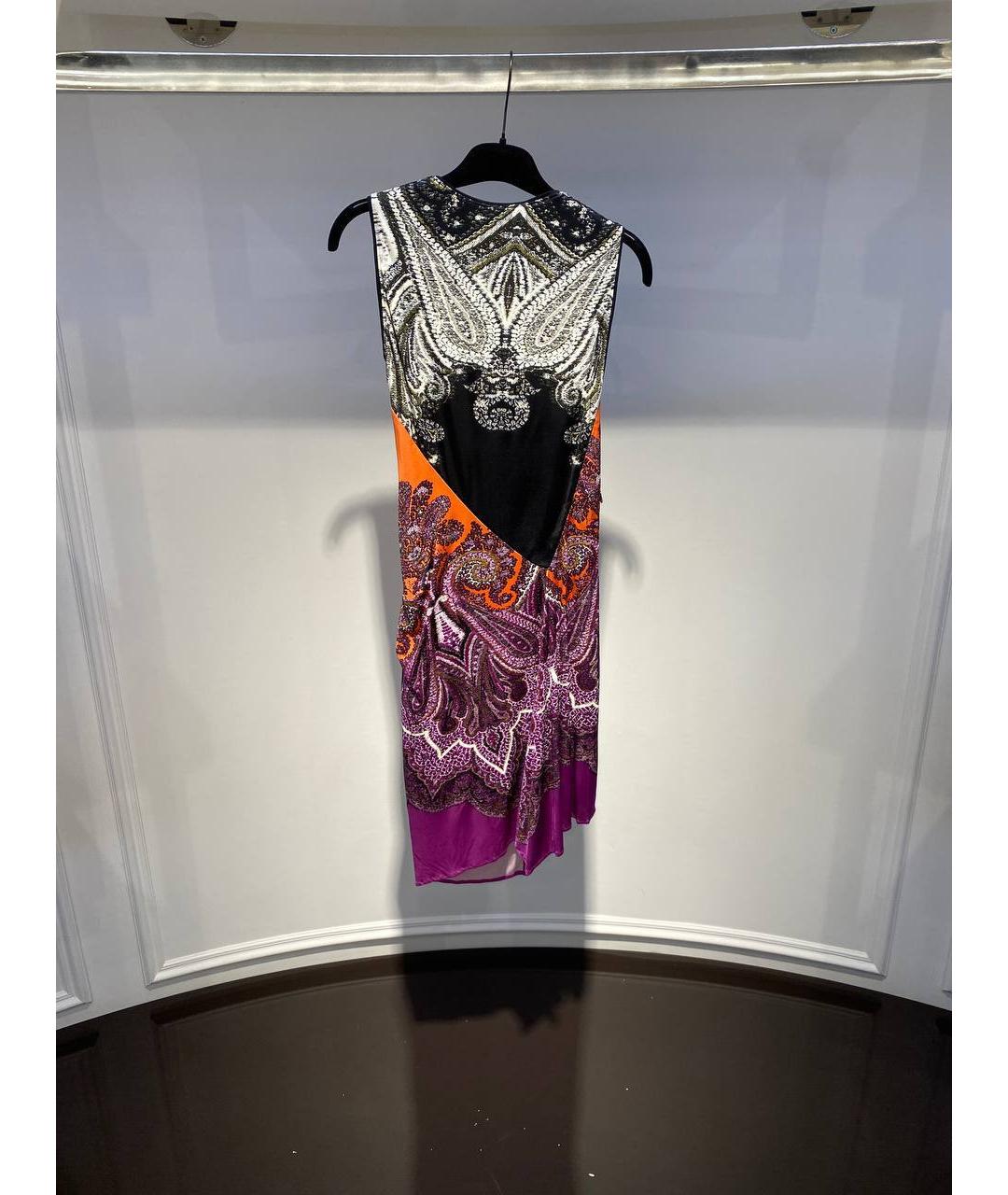 ROBERTO CAVALLI Мульти вискозное платье, фото 3