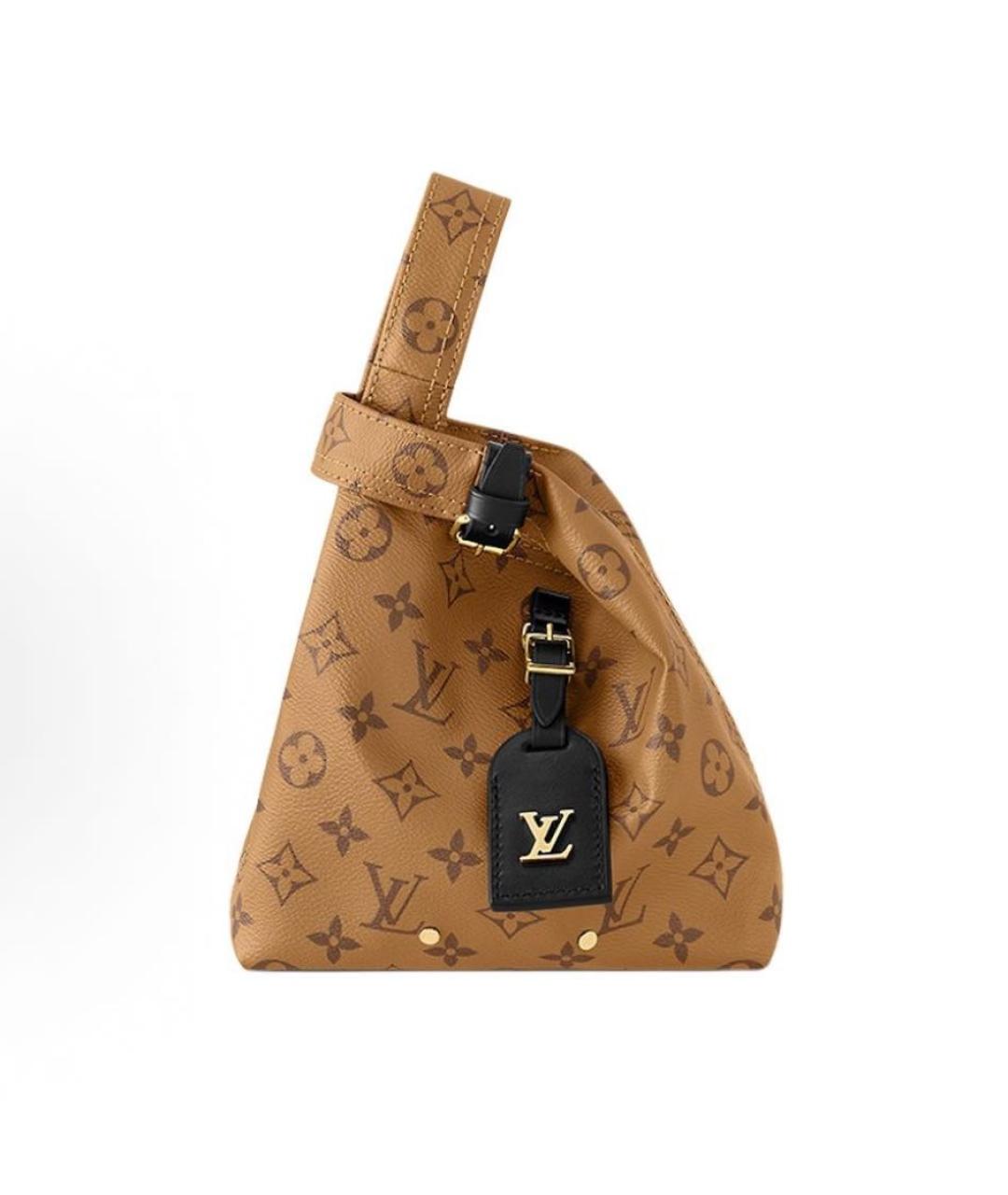 LOUIS VUITTON Коричневая сумка с короткими ручками, фото 5