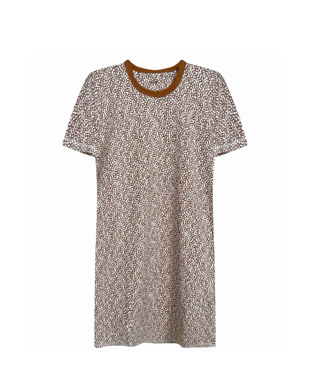 HERMES Белое хлопковое повседневное платье, фото 1