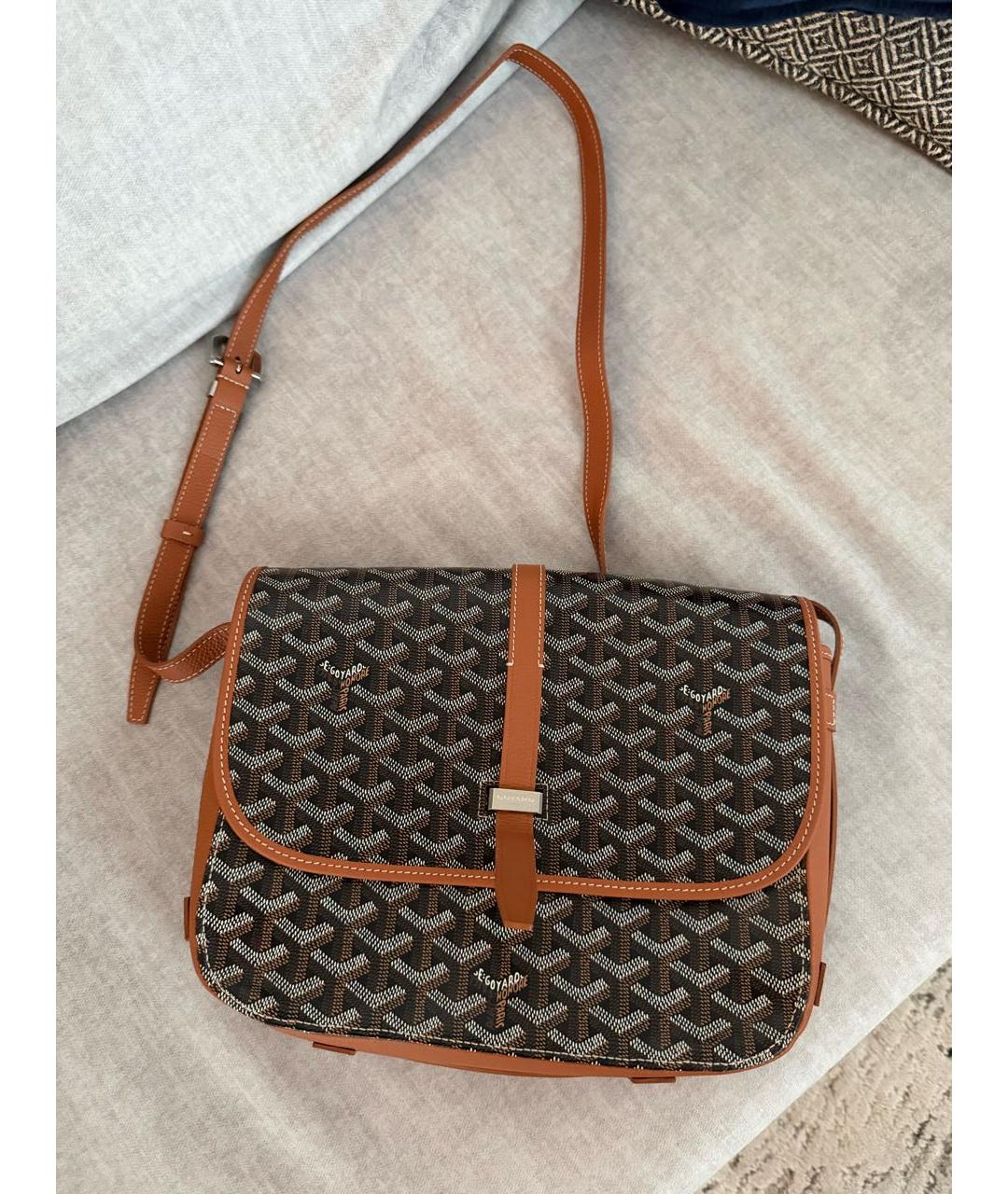 GOYARD Черная кожаная сумка через плечо, фото 4