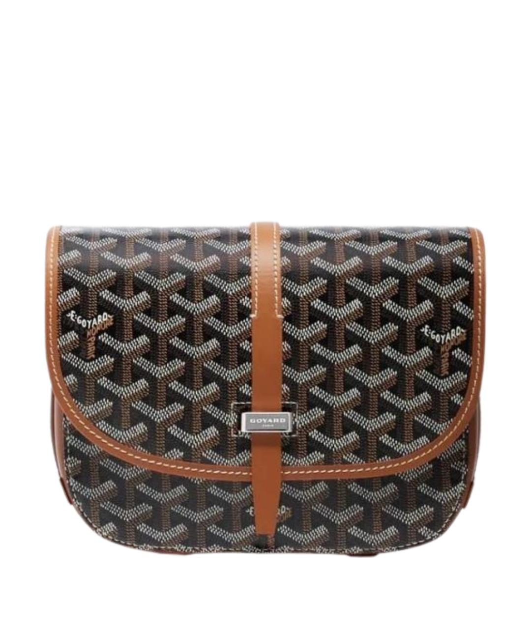 GOYARD Черная кожаная сумка через плечо, фото 1