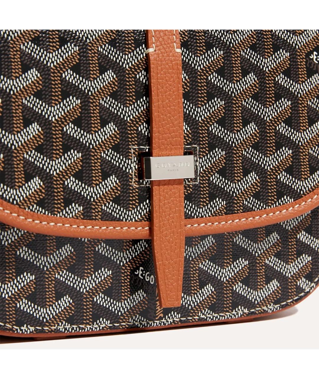 GOYARD Черная кожаная сумка через плечо, фото 3