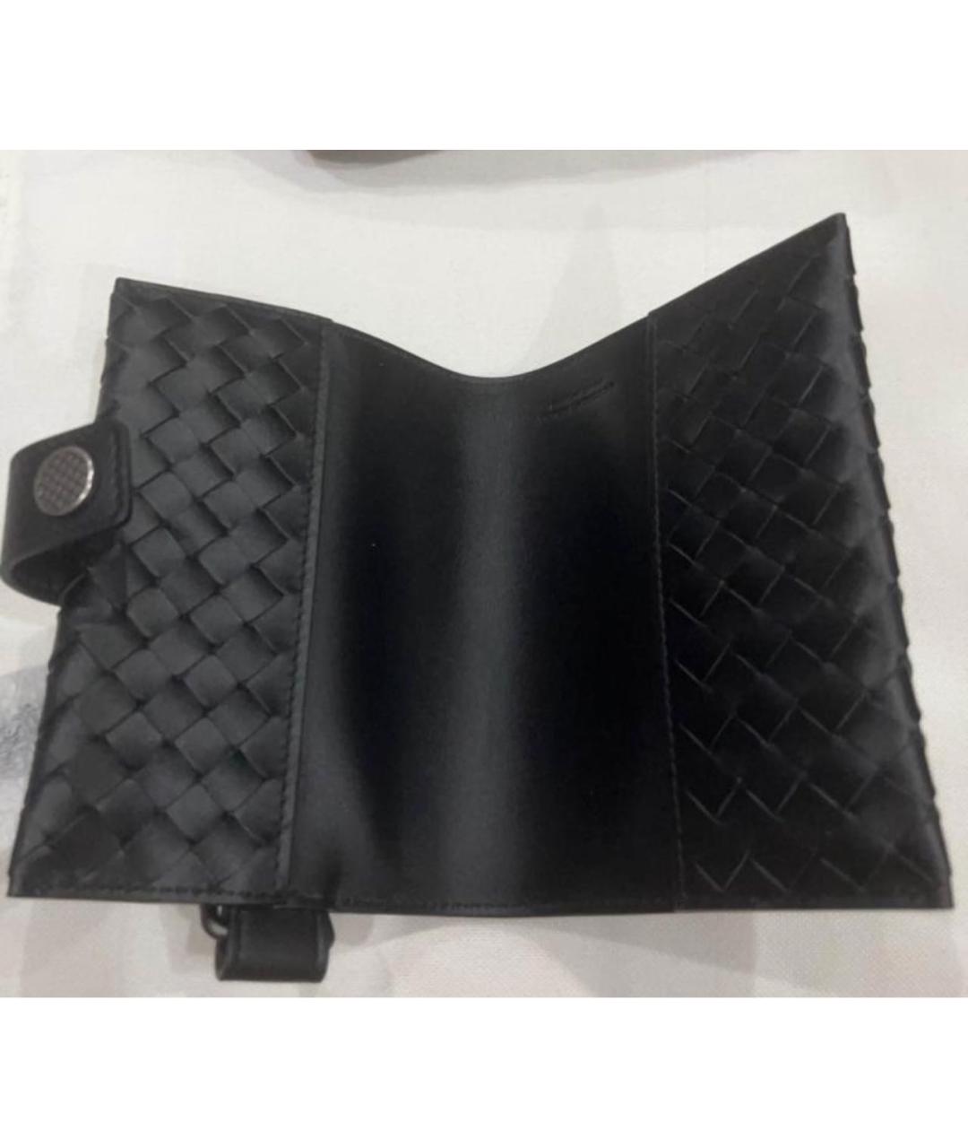 BOTTEGA VENETA Черная кожаная папка для документов, фото 2
