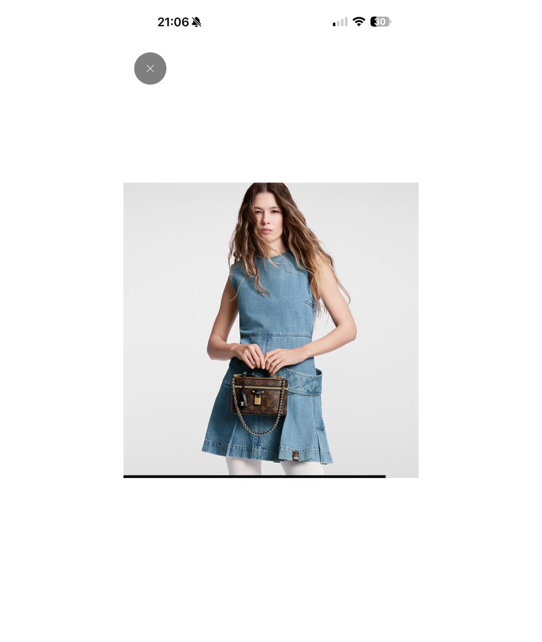 LOUIS VUITTON Коричневая кожаная сумка с короткими ручками, фото 8