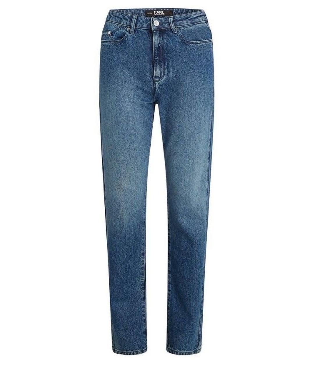 KARL LAGERFELD Синие хлопко-эластановые джинсы слим, фото 5