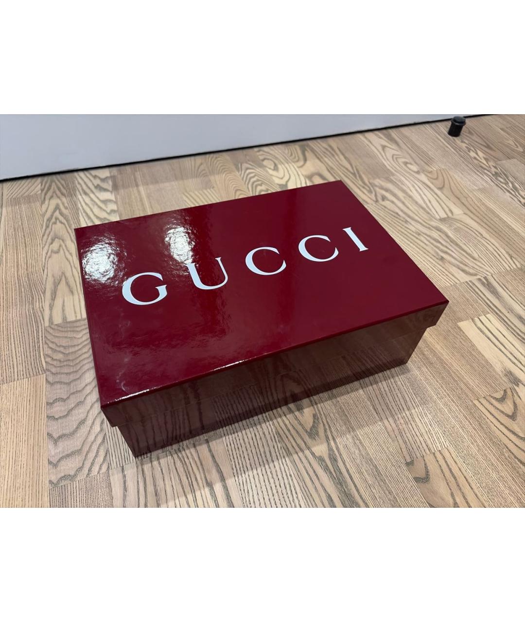 GUCCI Коричневые замшевые кроссовки, фото 8