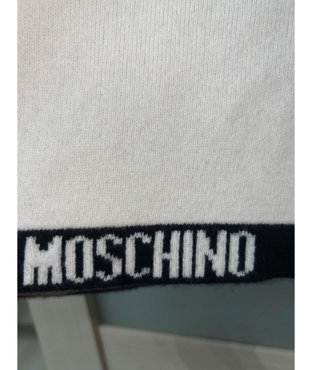 MOSCHINO Белый кашемировый джемпер / свитер, фото 6