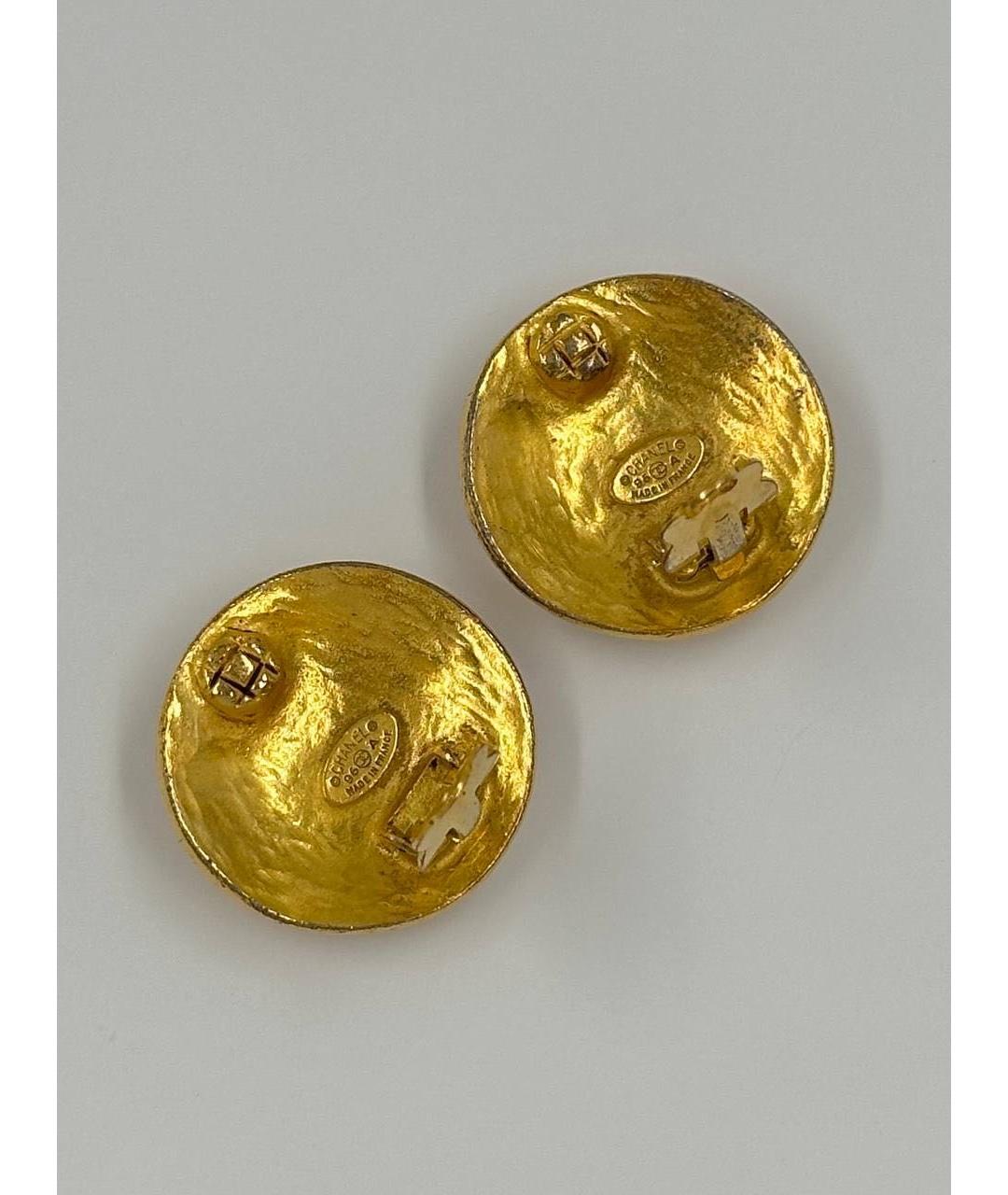 CHANEL Золотые позолоченные клипсы, фото 6