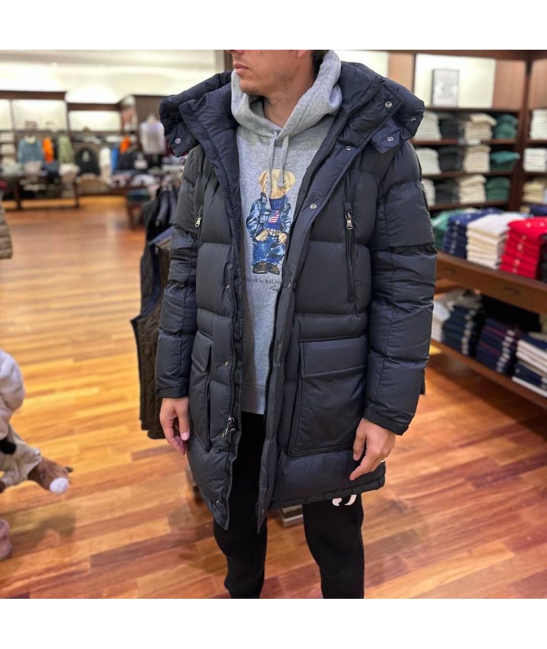 RALPH LAUREN Темно-синяя полиэстеровая куртка, фото 5