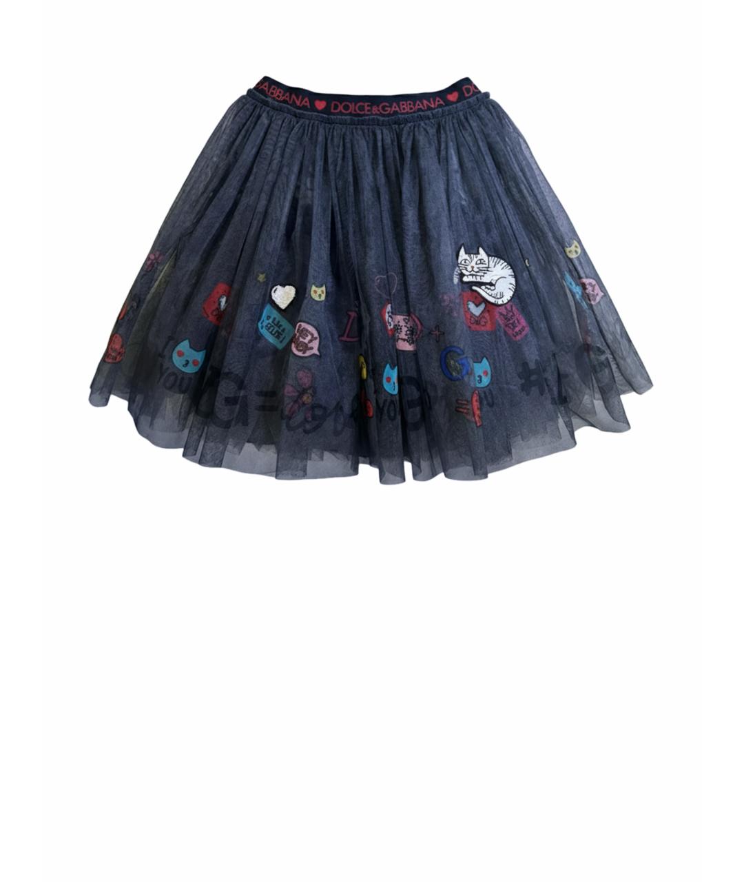 DOLCE&GABBANA Серая юбка, фото 1