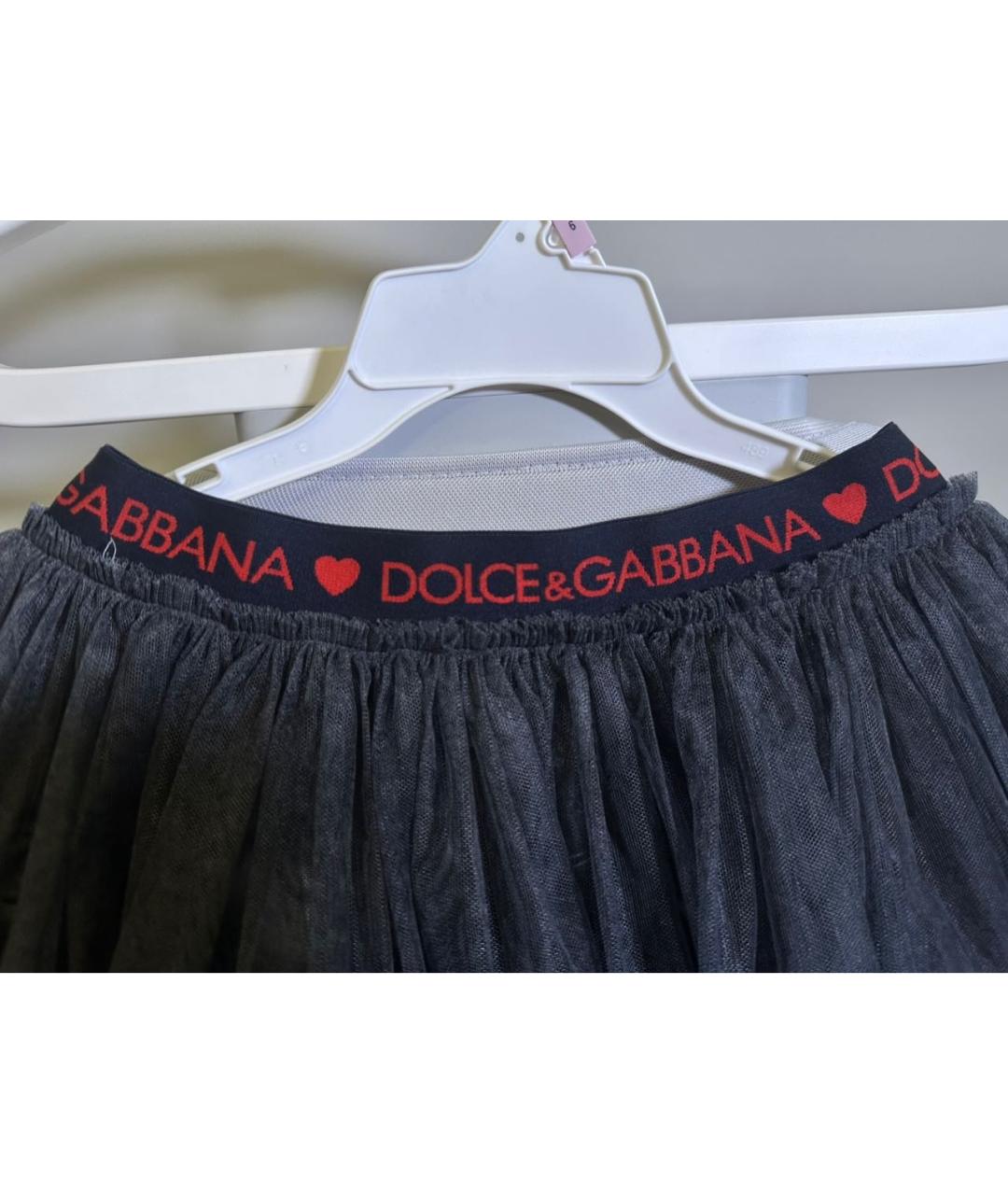 DOLCE&GABBANA Серая юбка, фото 2