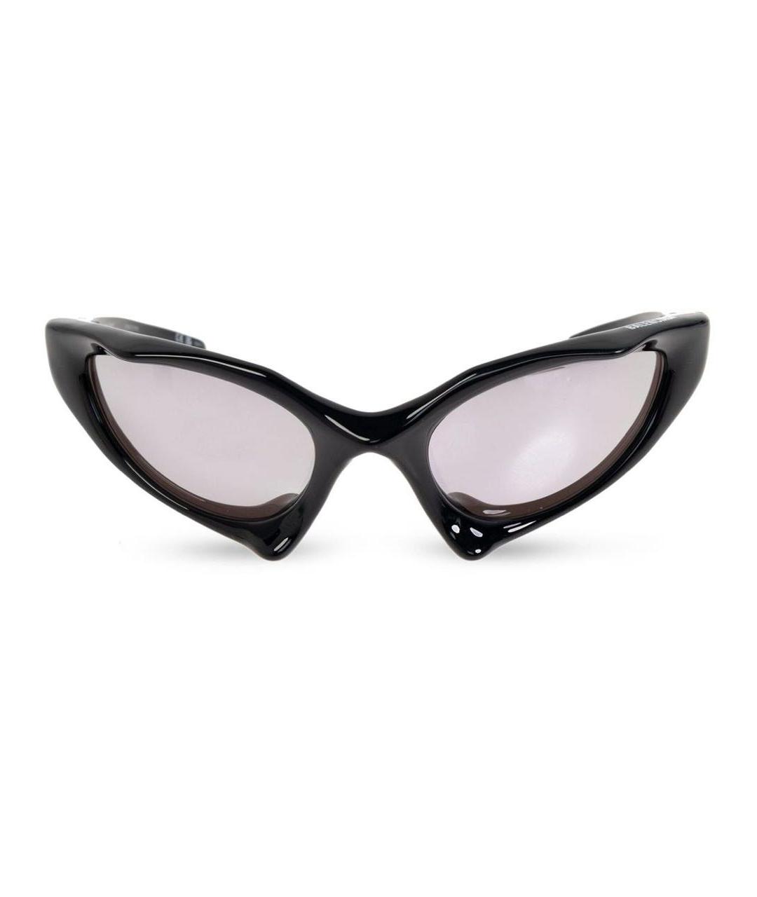 BALENCIAGA Черные пластиковые солнцезащитные очки, фото 1