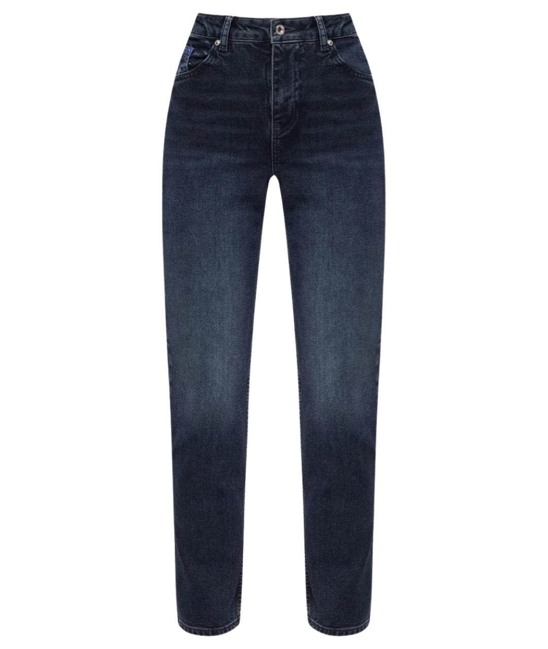 KARL LAGERFELD Темно-синие хлопковые джинсы слим, фото 1