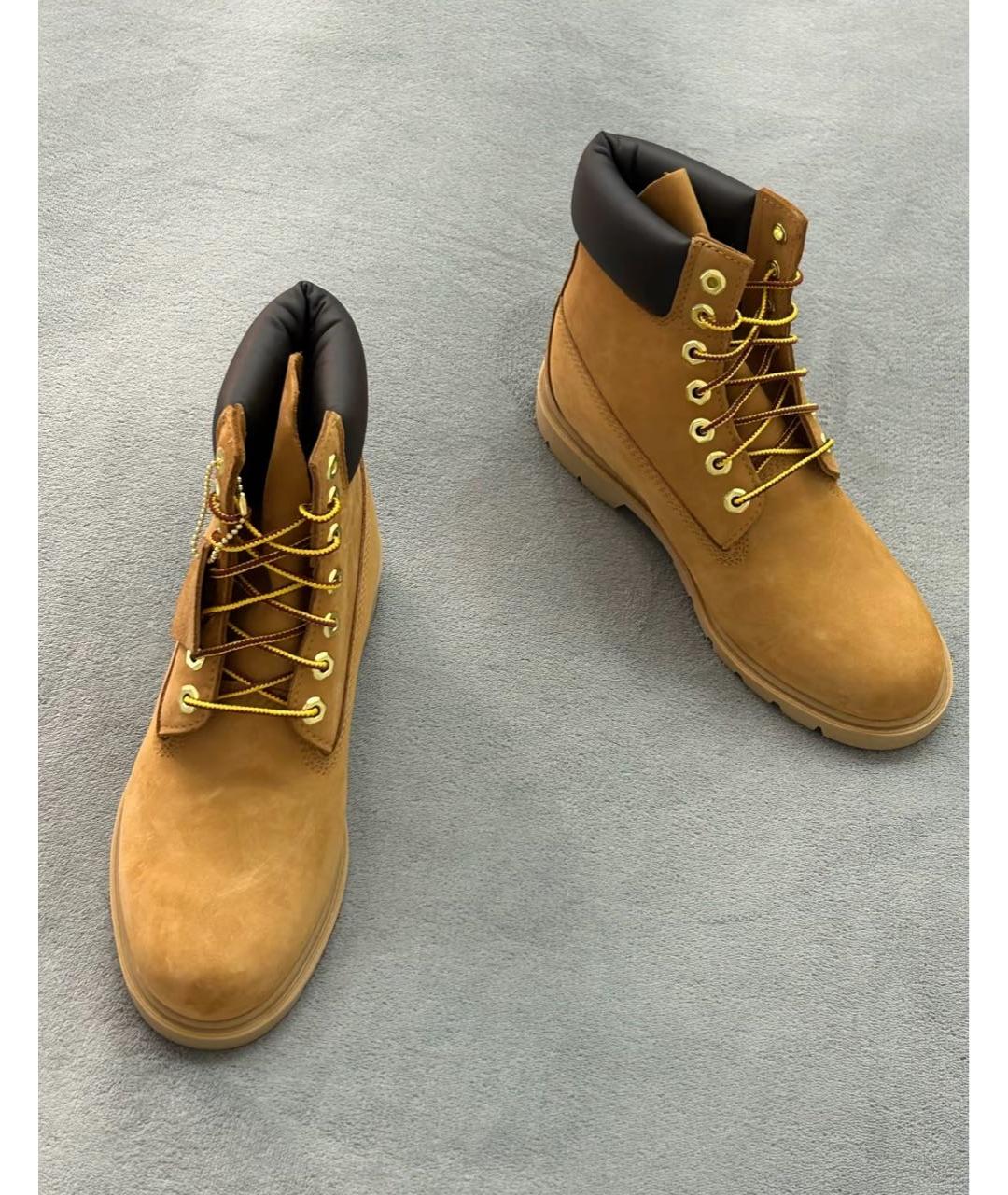 TIMBERLAND Горчичные нубуковые ботинки, фото 6