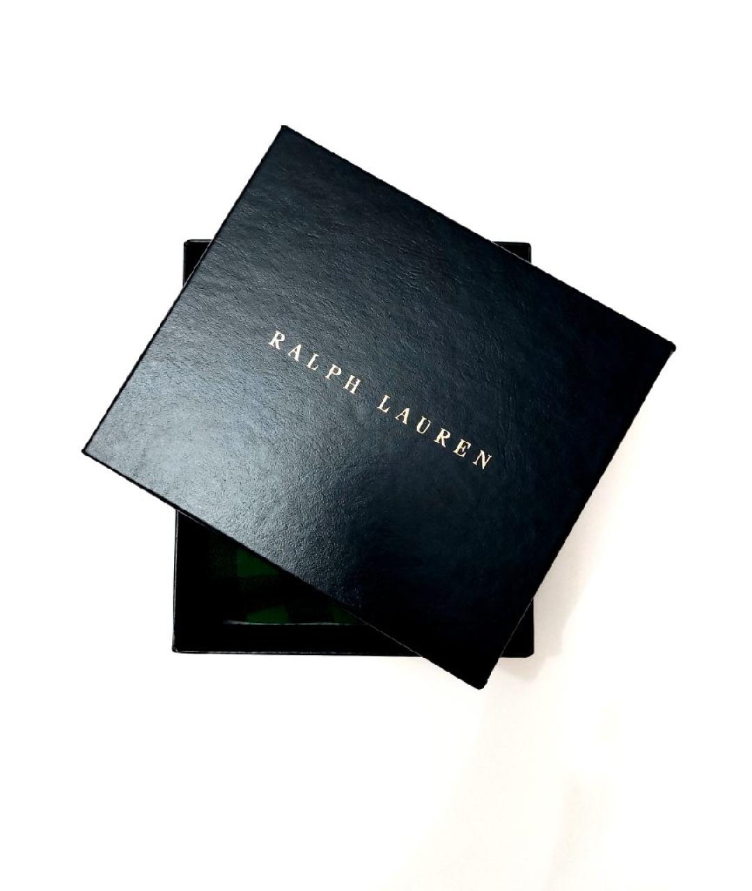 RALPH LAUREN PURPLE LABEL Зеленый шелковый платок, фото 6