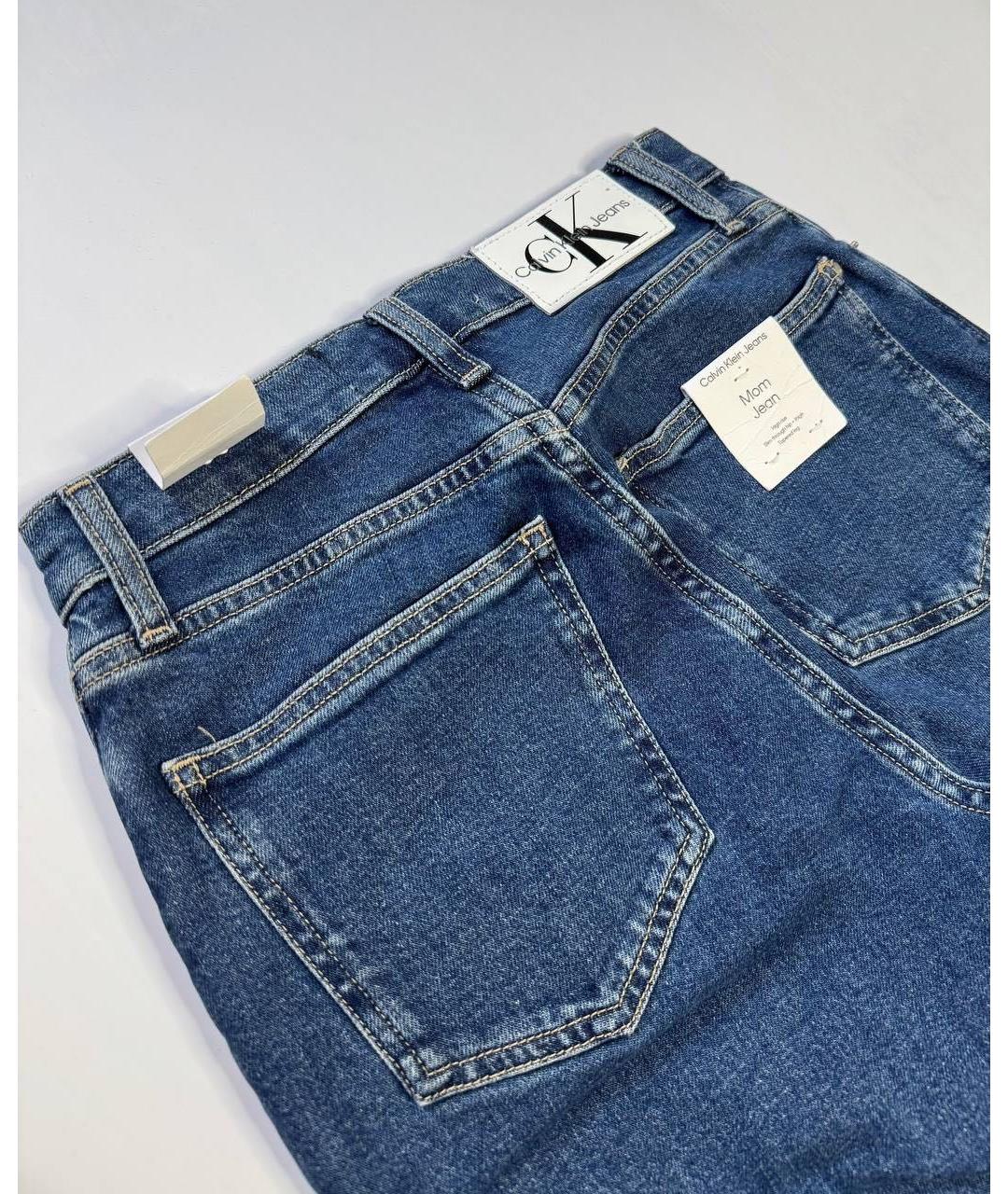 CALVIN KLEIN Синие хлопковые джинсы слим, фото 4