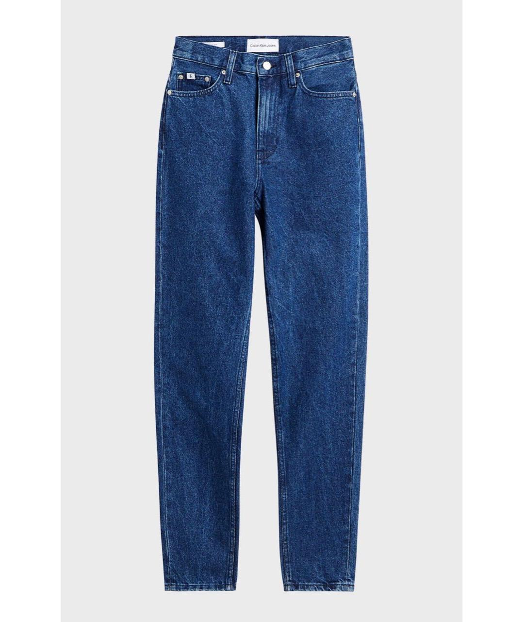CALVIN KLEIN Синие хлопковые джинсы слим, фото 5