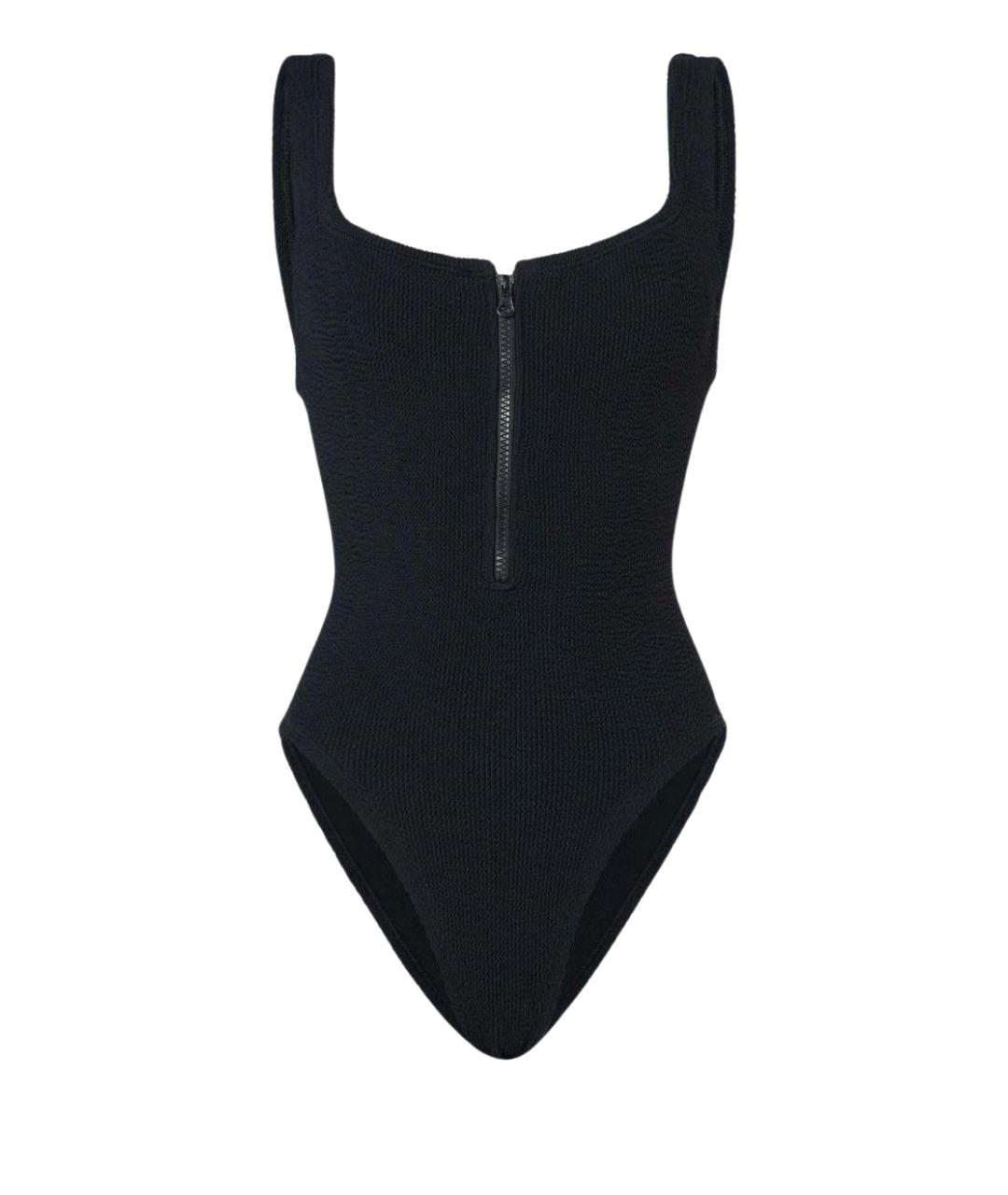 HUNZA G Черный полиамидовый купальник, фото 1