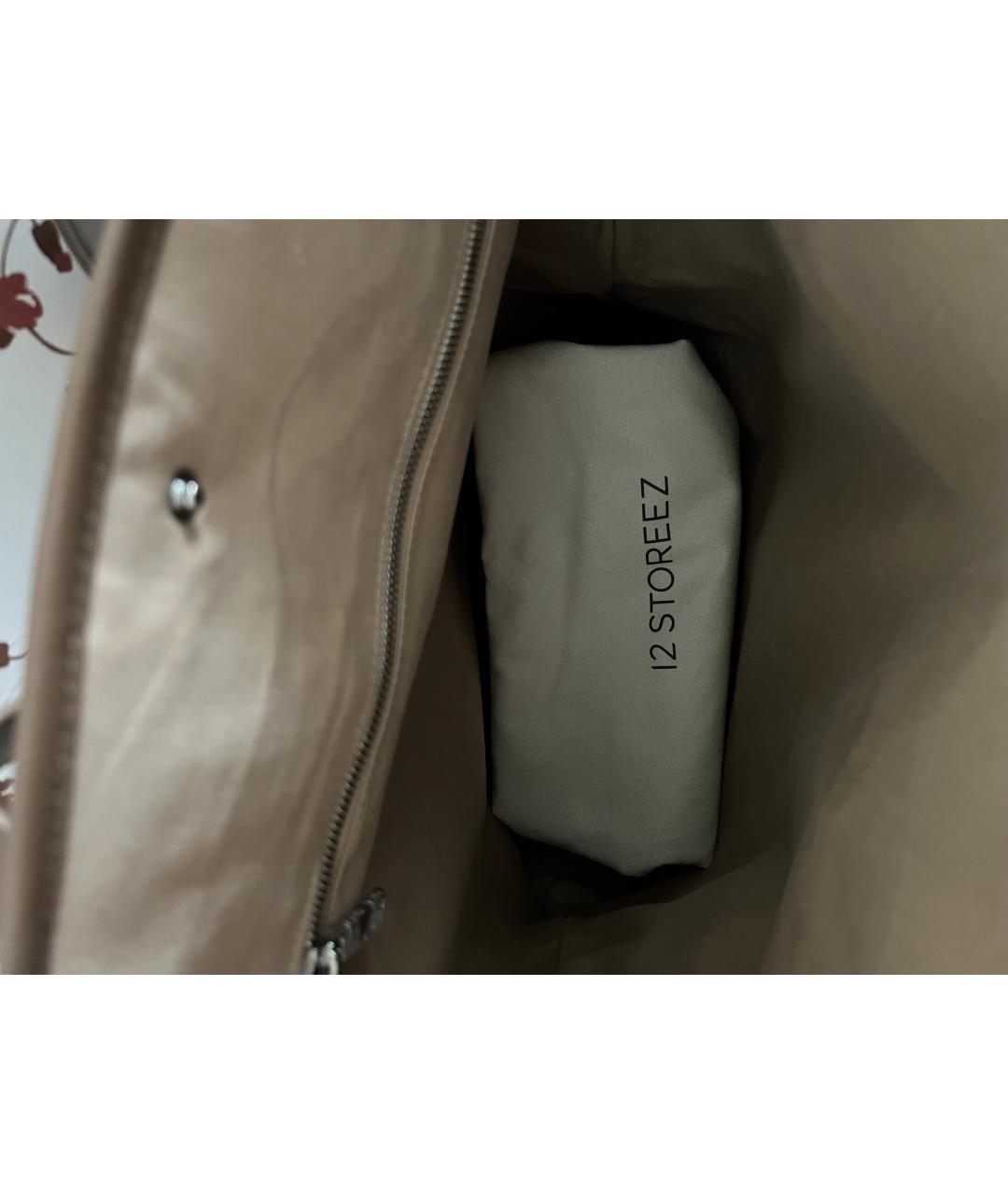 12 STOREEZ Бежевая хлопковая сумка через плечо, фото 2