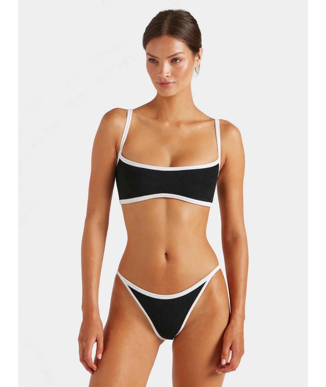 HUNZA G Черный полиамидовый купальник, фото 2