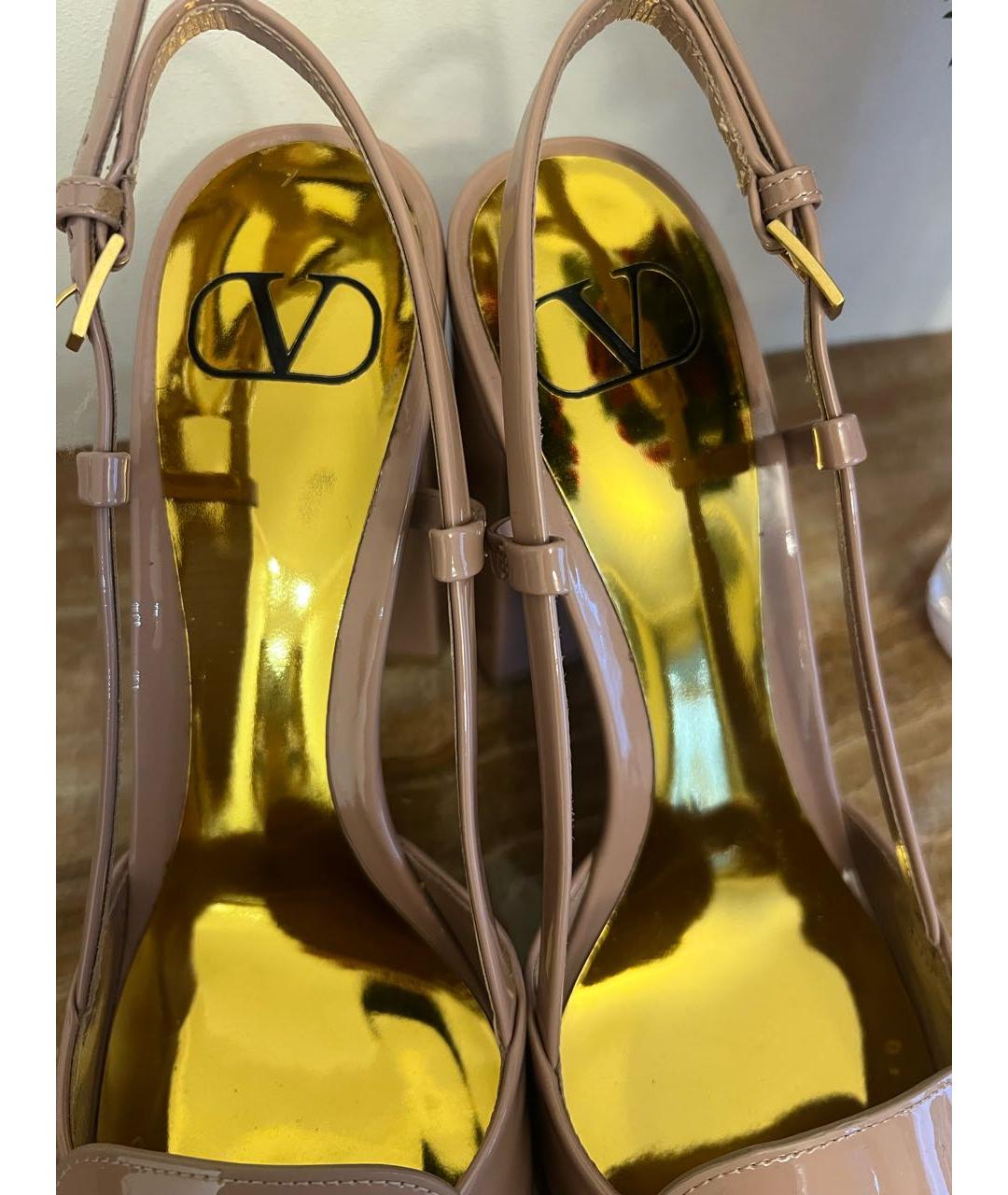 VALENTINO Розовые туфли из лакированной кожи, фото 3