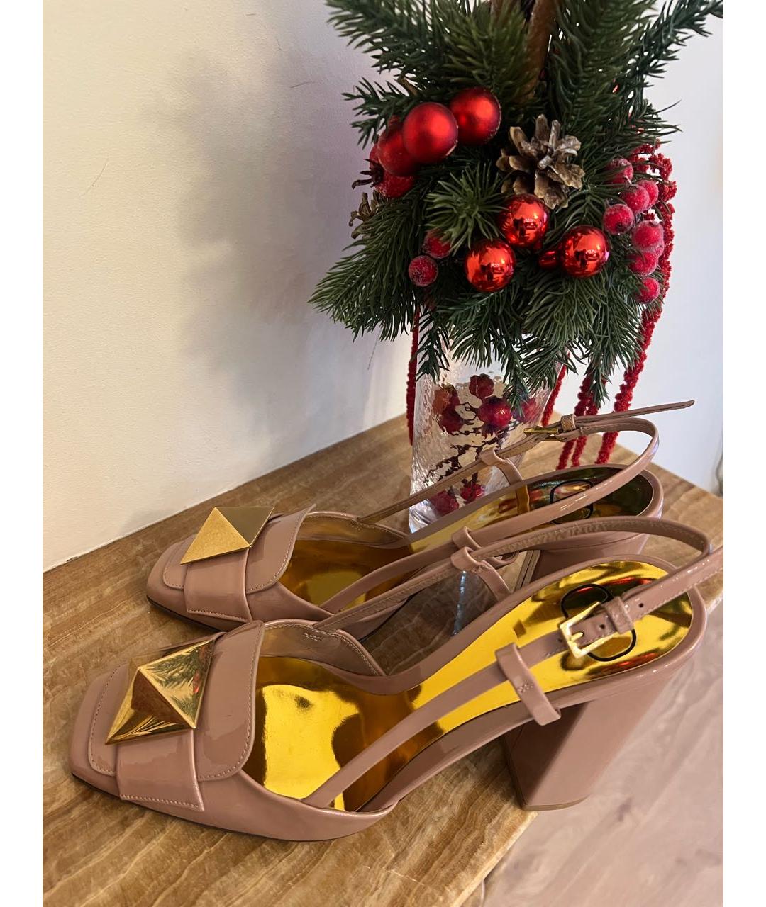 VALENTINO Розовые туфли из лакированной кожи, фото 2