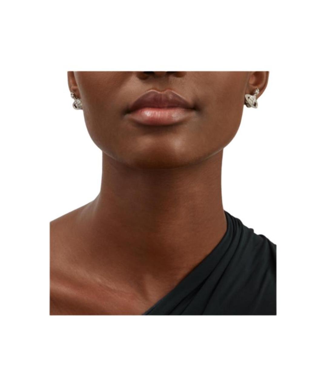 VIVIENNE WESTWOOD Серебряные металлические серьги, фото 2