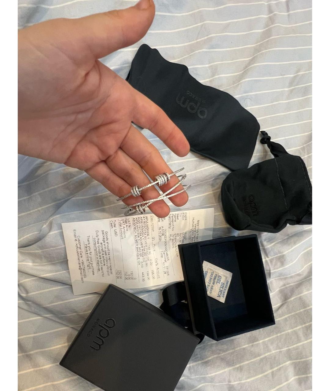 APM Monaco Серебрянный серебряный браслет, фото 2