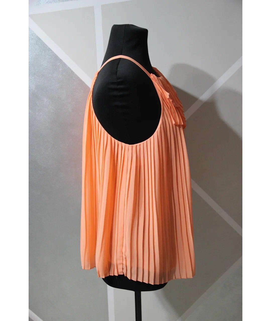 EMPORIO ARMANI Коралловая полиэстеровая блузы, фото 6
