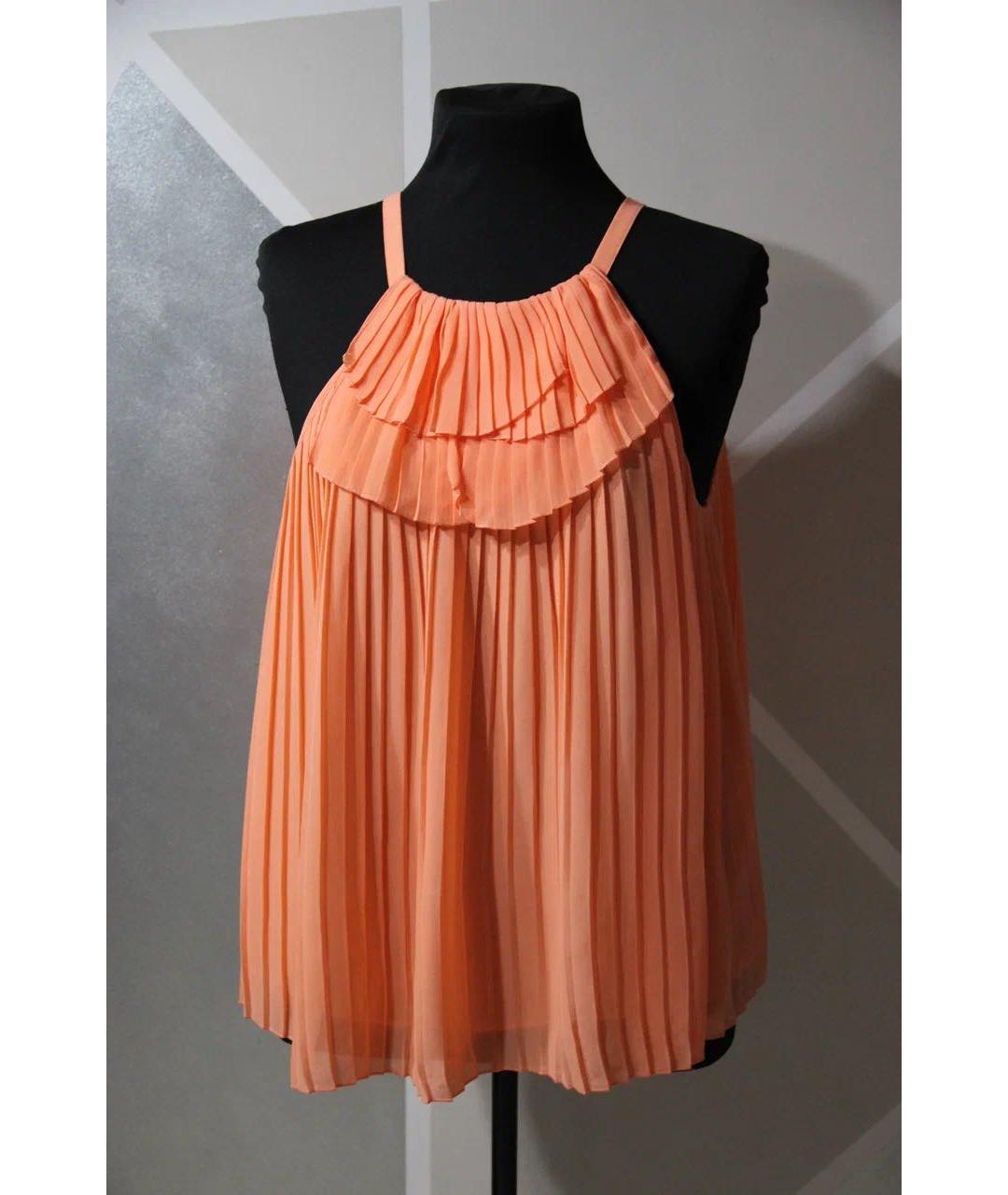 EMPORIO ARMANI Коралловая полиэстеровая блузы, фото 9