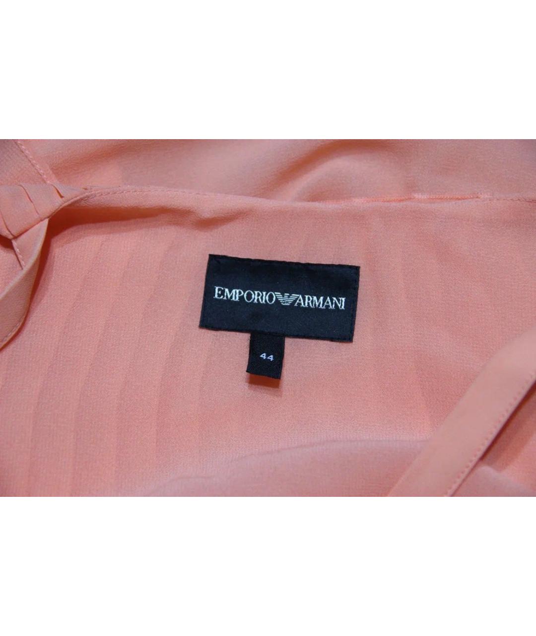 EMPORIO ARMANI Коралловая полиэстеровая блузы, фото 5