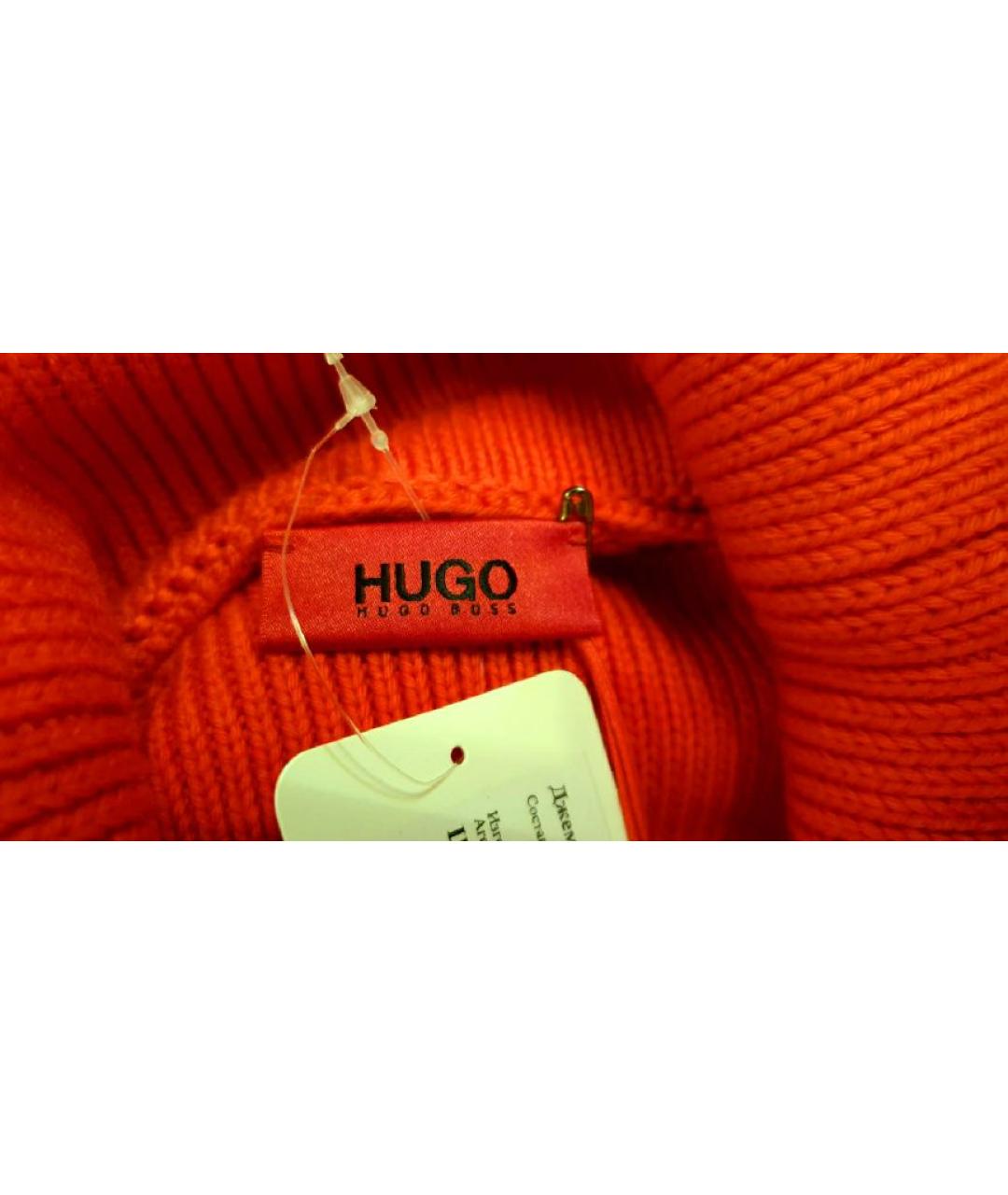 HUGO Красный шерстяной джемпер / свитер, фото 3