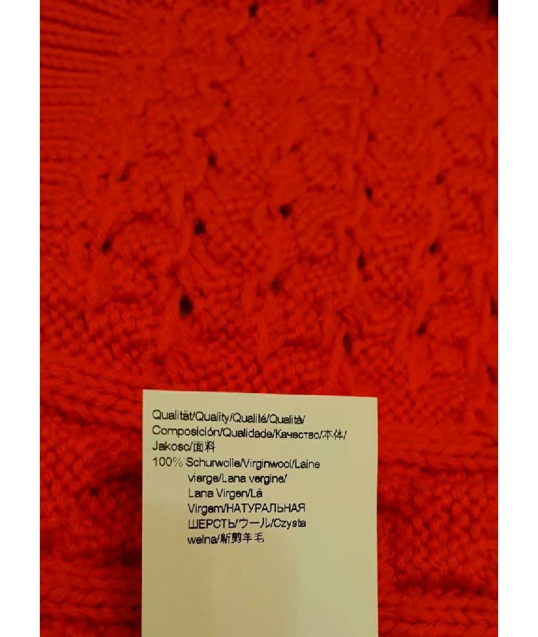 HUGO Красный шерстяной джемпер / свитер, фото 8