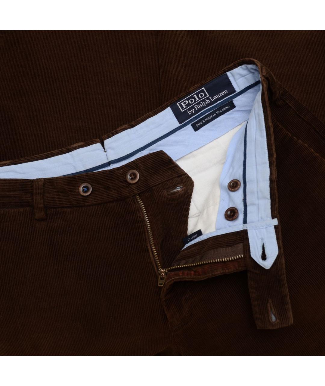 POLO RALPH LAUREN Коричневые хлопковые брюки чинос, фото 3