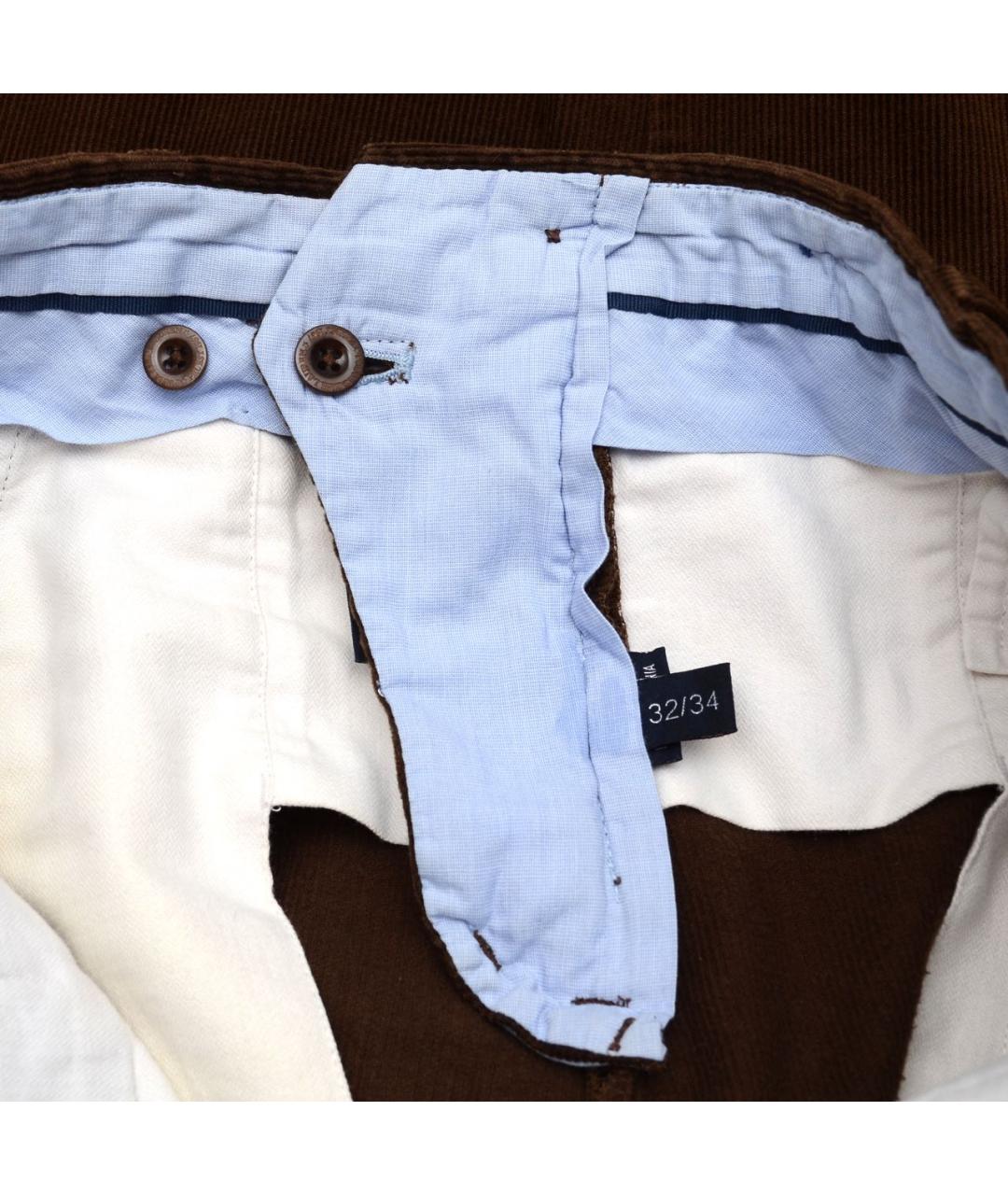 POLO RALPH LAUREN Коричневые хлопковые брюки чинос, фото 7