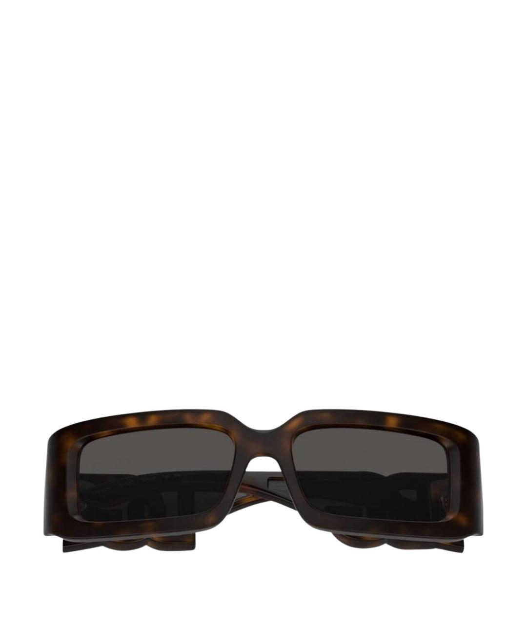 DOLCE&GABBANA Коричневые пластиковые солнцезащитные очки, фото 1