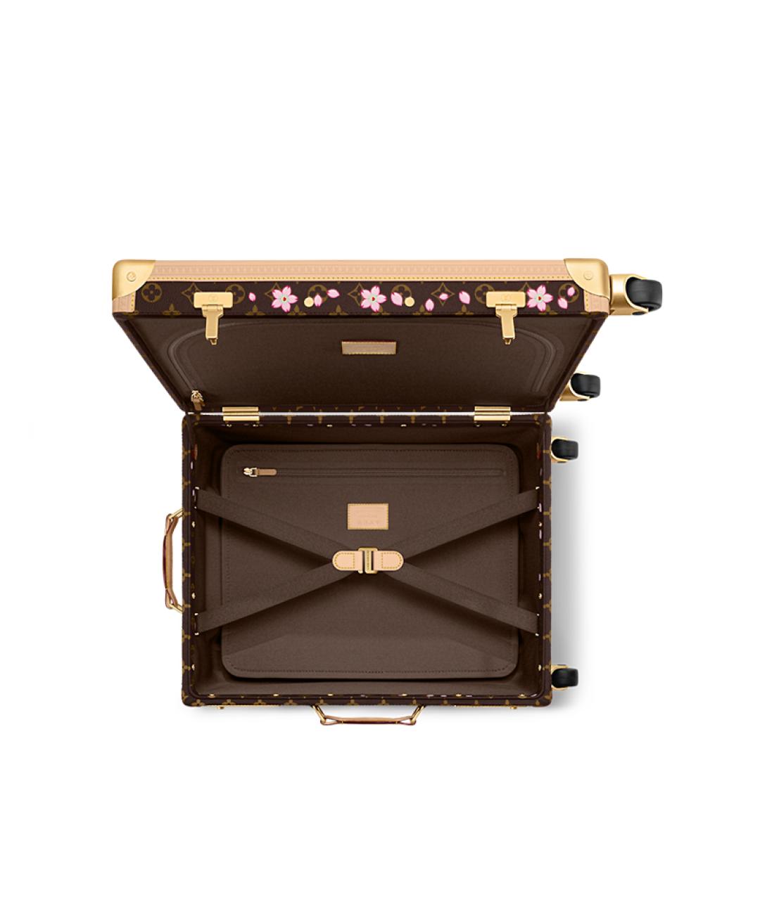 LOUIS VUITTON Коричневый чемодан, фото 5