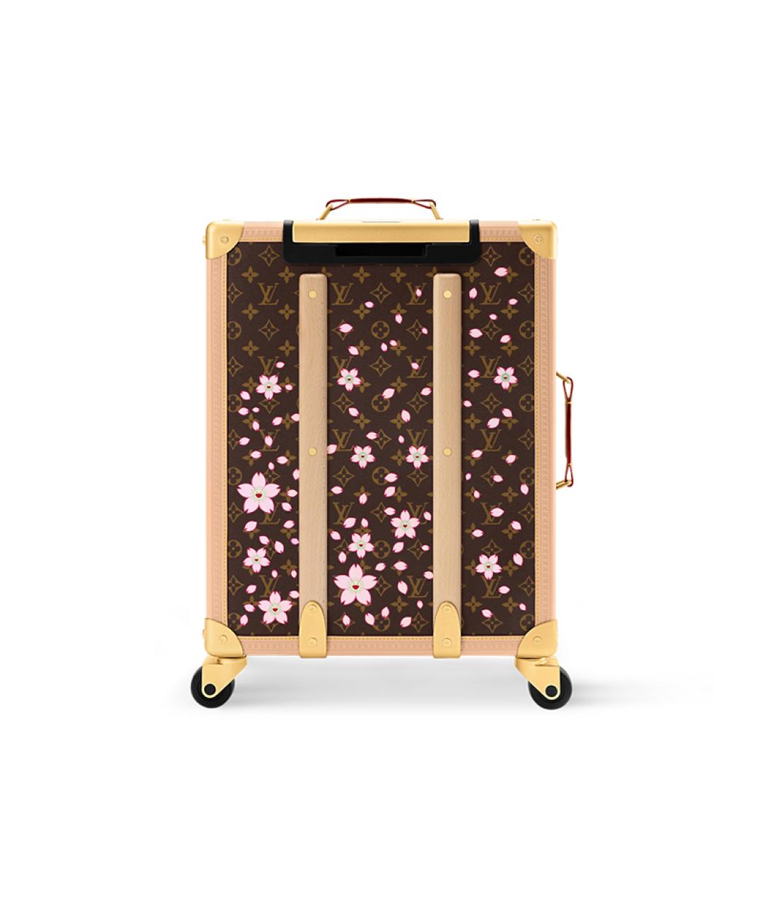 LOUIS VUITTON Коричневый чемодан, фото 4