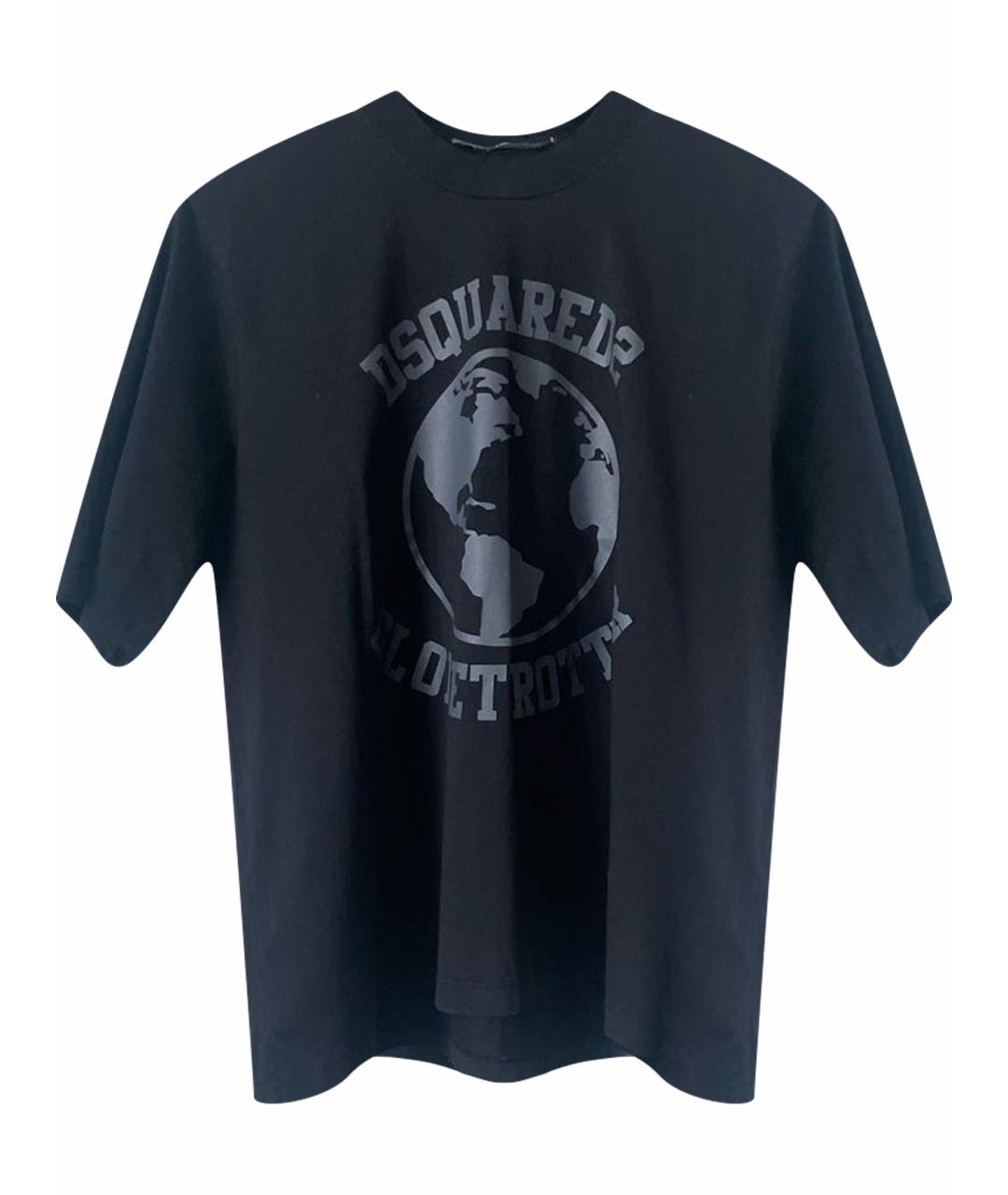 DSQUARED2 Черная хлопковая футболка, фото 1