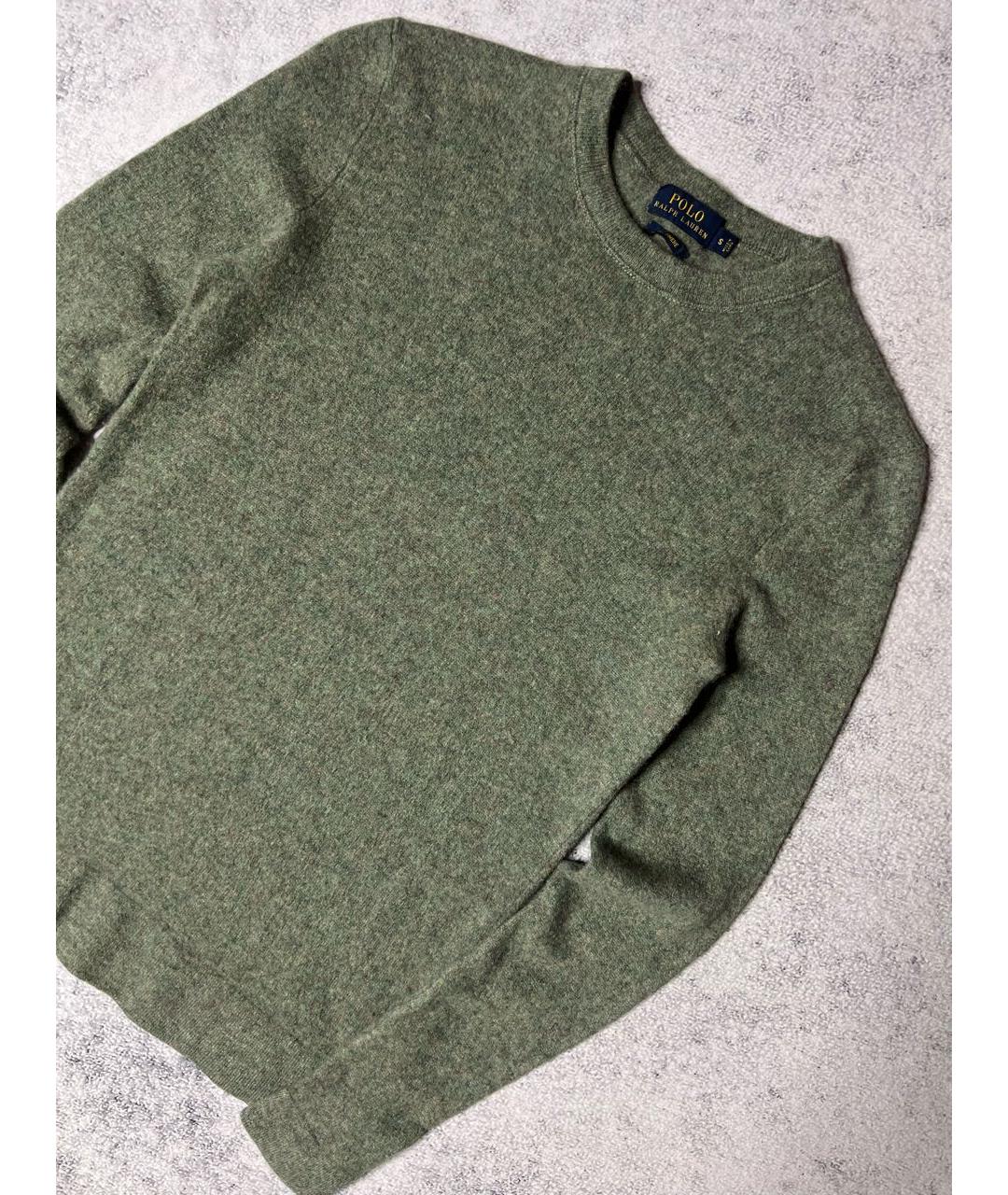 POLO RALPH LAUREN Хаки кашемировый джемпер / свитер, фото 3