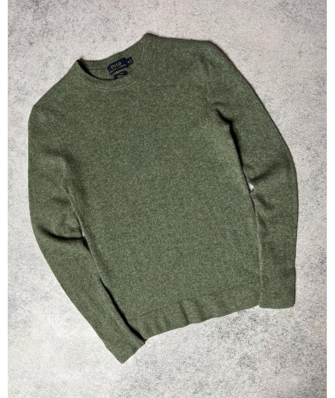 POLO RALPH LAUREN Хаки кашемировый джемпер / свитер, фото 6