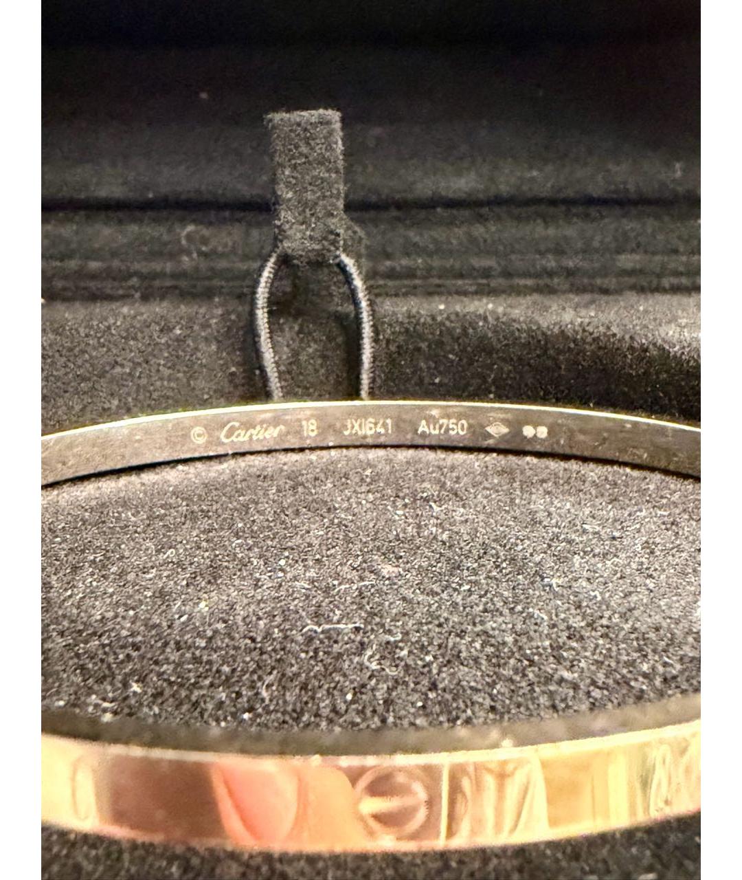 CARTIER Серебрянный браслет из белого золота, фото 6