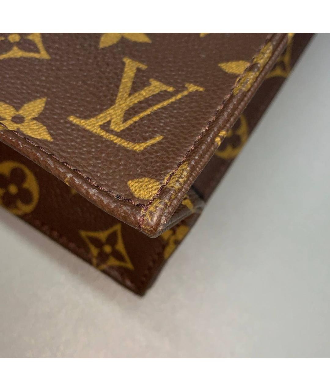 LOUIS VUITTON Коричневая сумка с короткими ручками, фото 7