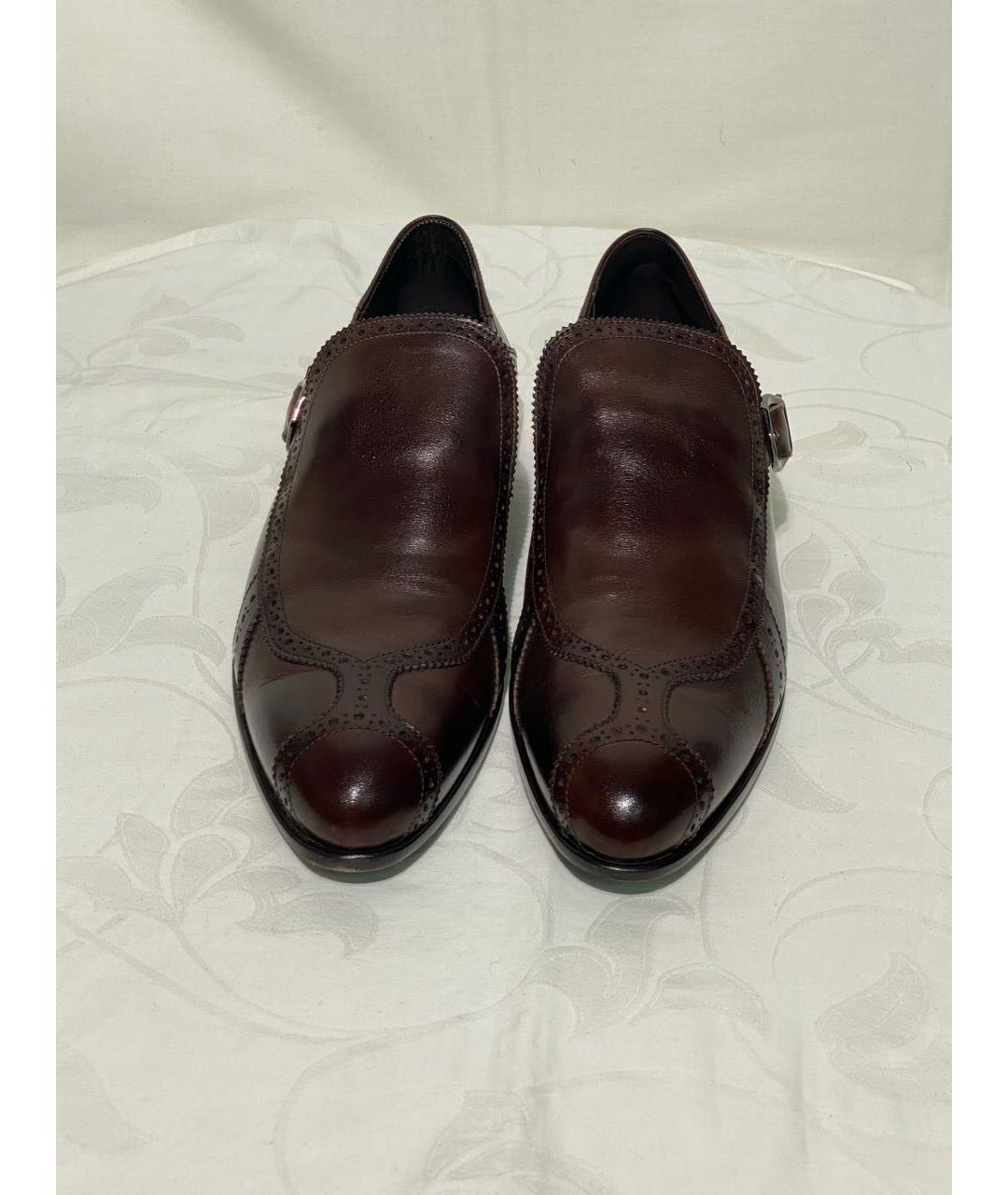 FENDI Коричневые кожаные туфли, фото 2