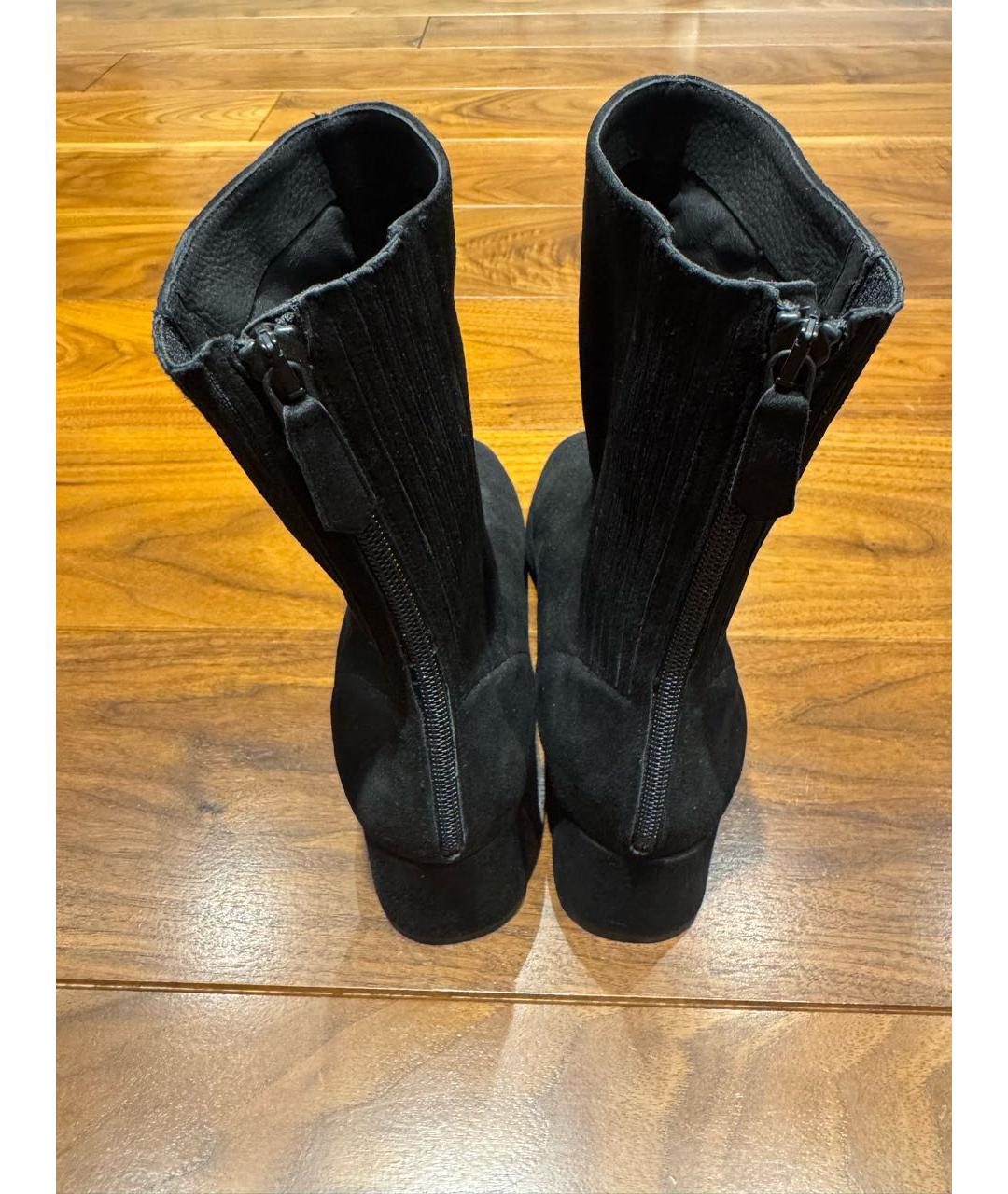 AQUAZZURA Черные замшевые ботильоны, фото 3