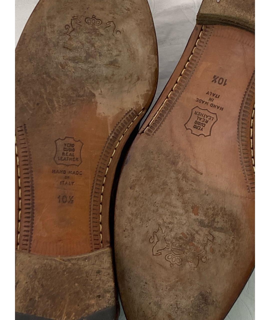 BRIONI Коричневые лоферы из экзотической кожи, фото 7