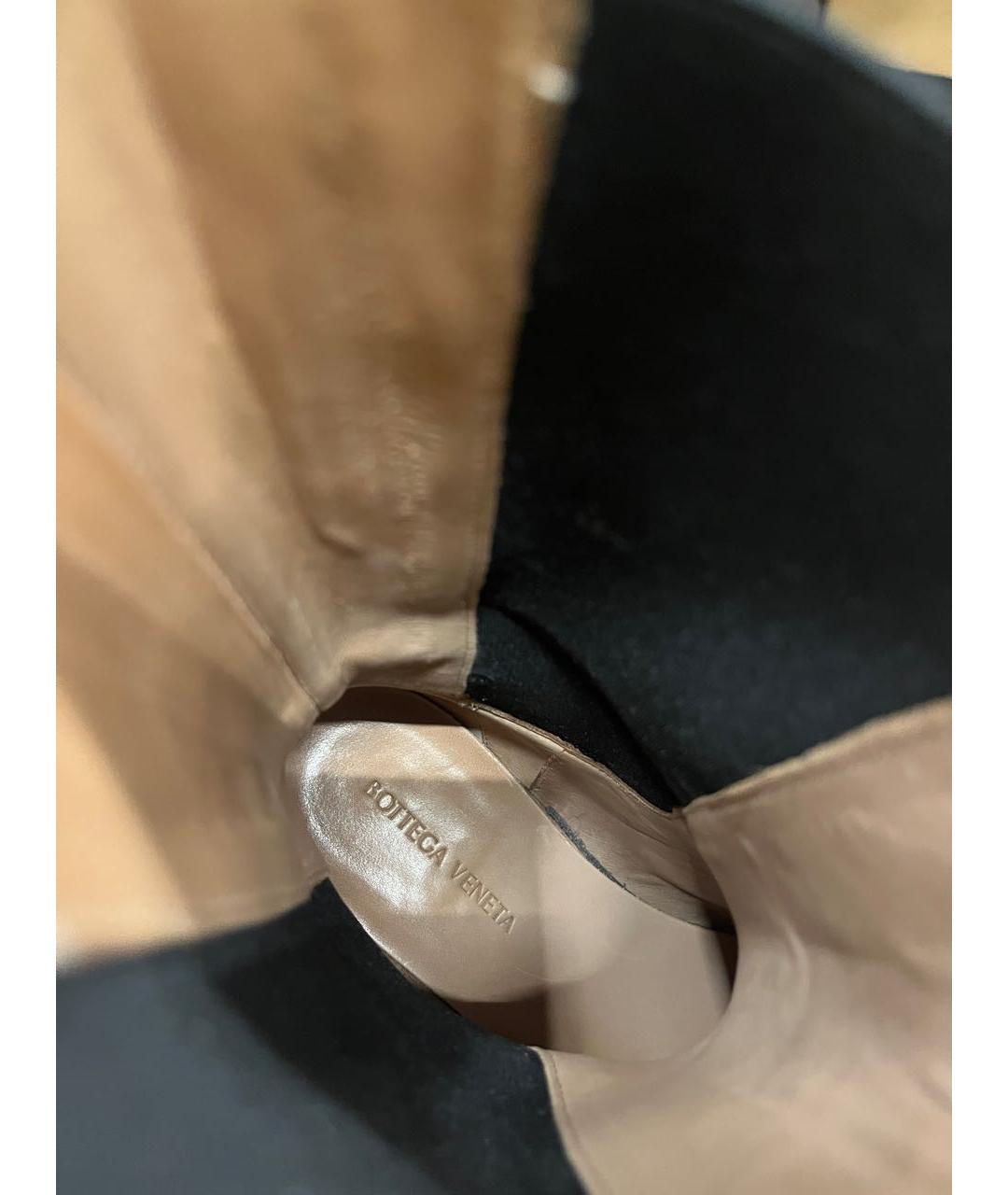 BOTTEGA VENETA Черные кожаные ботинки, фото 5